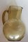 Mid-Century Yellow Craquele Glass Carafe 1