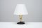 French Brass Table Lamp, 1950s, Image 1