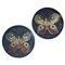 Mid-Century Butterfly Keramikschalen von San Polo, Italien, 2er Set 1