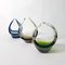 Mid-Century Glass Coquille Bowls by Flygsfors, Sweden, Image 2