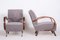 Art Deco Grey Beech Armchairs, 1930s, Set of 2, Image 3