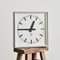 Small Vintage Square Wall Clock from Pragotron, Image 1