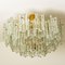 Large Glass Flush Mount Chandeliers by J.T. Kalmar, 1960s 4