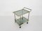 Brass Serving Trolley with Shelves in Smoked Glass 1