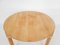 Round Birchwood Dining Table from Haslev, Denmark, Image 6
