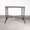 Large Square Industrial Console Table, 1940s 3