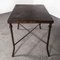 Large Square Industrial Console Table, 1940s 11