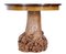 Circular Occasional Table with Burr Root Base 2