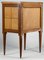 Wooden Bedside Table with Geometric Patterns, Italy, 1950s 5
