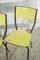 Chaises de Tamisage Jaunes et Noires, Set de 3 6