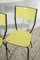 Stühle in Gelb & Schwarz, 3er Set 6
