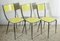 Yellow and Black Sifting Chairs, Set of 3 2