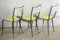 Yellow and Black Sifting Chairs, Set of 3 4