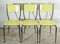 Yellow and Black Sifting Chairs, Set of 3 1