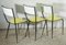 Yellow and Black Sifting Chairs, Set of 3 3