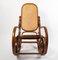 Vintage Light Oak Pressed Wood Rocking-Chair 6