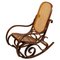 Vintage Light Oak Pressed Wood Rocking-Chair 1