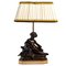 Lampe aus Bronze mit brauner Patina, 19. Jh 1