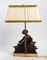 19th Century Bronze Lamp with Brown Patina 3