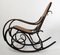 Vintage Bentwood and Black Stained Rocking Chair 3
