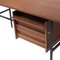 Mid-Century Modern Steel & Teak Desk, Italy, 1950, Image 5