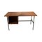 Mid-Century Modern Steel & Teak Desk, Italy, 1950 4