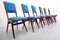 Blue Model 634 Chairs by Carlo De Carli for Cassina, Italy, 1950s, Set of 6 4