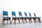 Blue Model 634 Chairs by Carlo De Carli for Cassina, Italy, 1950s, Set of 6 5