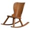 Rocking Chair en Pin Artisanal de Style Axel Einar Hjort, Suède 1