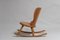 Rocking Chair en Pin Artisanal de Style Axel Einar Hjort, Suède 3
