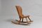 Rocking Chair en Pin Artisanal de Style Axel Einar Hjort, Suède 5