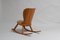 Rocking Chair en Pin Artisanal de Style Axel Einar Hjort, Suède 4