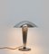 Chrom Mushroom Tischlampe von Napako / Josef Hurka, 1950er 4