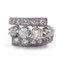 Antique 18k White Gold Ring with Diamonds, Image 1