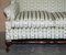 Victorian Ticking Fabric Upholstered Double Wingback Sofa Armchair from Howard & Sons, Image 3