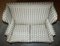 Victorian Ticking Fabric Upholstered Double Wingback Sofa Armchair from Howard & Sons, Image 7