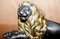 Victorian Gold Gilt Bronze Recumbent Lion Laying Down 6