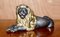 Victorian Gold Gilt Bronze Recumbent Lion Laying Down 5