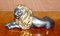 Victorian Gold Gilt Bronze Recumbent Lion Laying Down 3