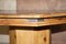 Vintage Pine Dining Table with Pedestal Base & Iron Fittings 9