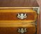 Vintage Burr Elm Chest of Drawers with Oversized Military Campaign Handles 8