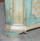 Handbemalter Vintage Eckschrank mit marmorierter Tischplatte 8
