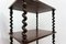 Antique Victorian Rosewood Barley Twist Tiered Side Table Stand 7