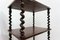 Antique Victorian Rosewood Barley Twist Tiered Side Table Stand, Image 7