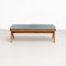 Civil Bench in Wood and Woven Viennese Cane with Cushion by Pierre Jeanneret for Cassina 12