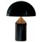 Große schwarze Atollo Tischlampe aus Metall von Vico Magistretti für Oluce 1