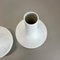 Op Art Biscuit Porcelain UFO Vases by Edelstein Bavaria, Germany, 1970s, Set of 2 14