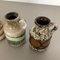 Vintage Pottery Lava 414-16 Vases from Scheurich, Germany, Set of 5 7