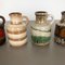 Vintage Pottery Lava 414-16 Vases from Scheurich, Germany, Set of 5 5