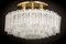 Ice Glass Tubes Chandelier from Doria, Germany, 1960s 3